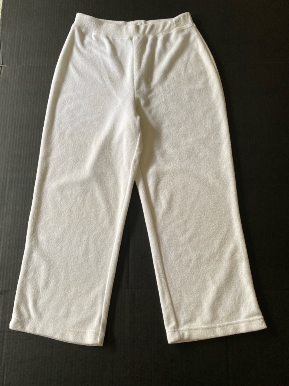 Chico's White Towel Spa Pants